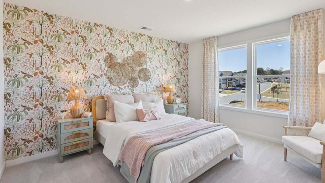 Furnished interior in a model home at Laurelbrook in Sherrills Ford (Image 44).