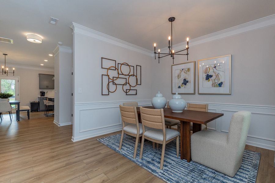 Furnished interior in a model home at Winecoff in Salisbury (Image 3).