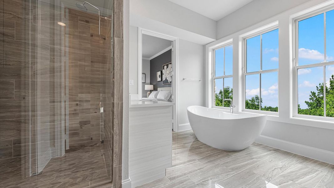 Furnished interior in a model home at Addison Grove in Addison (Image 30).