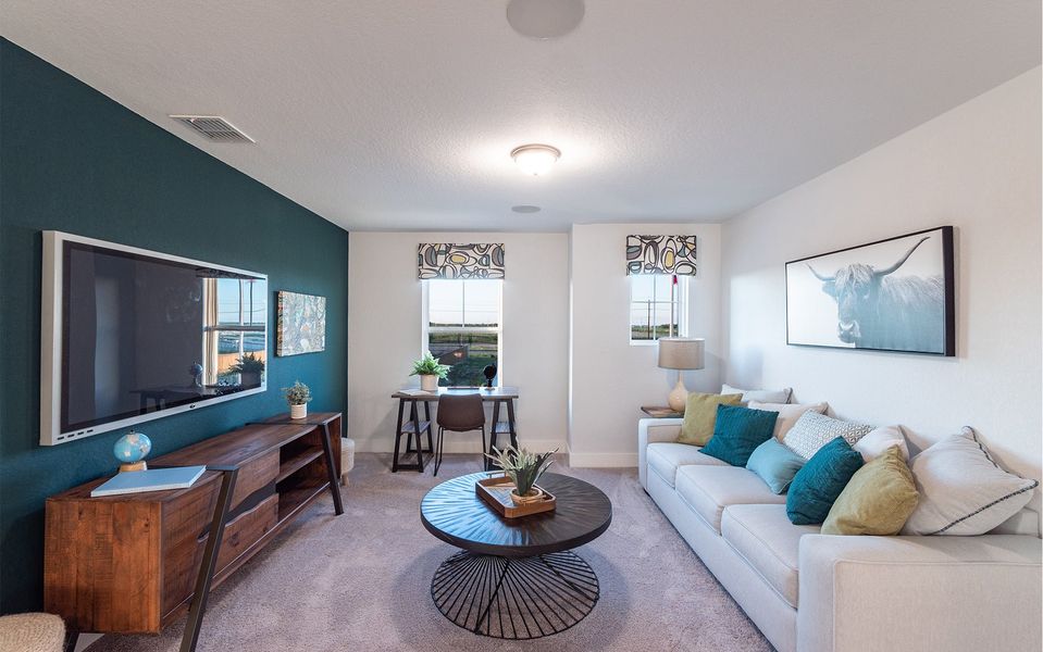 Furnished interior in a model home at Brush Creek in Fairview (Image 7). Furnished interior in a model home at Brush Creek in Fairview (Image 7).