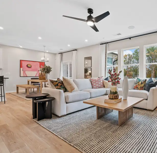 Furnished interior in a model home at Alton Creek in Charlotte (Image 4).