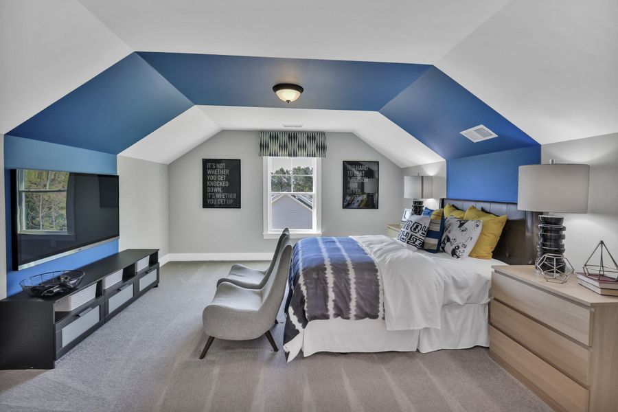 Furnished interior in a model home at Autumn Pond in Blythewood (Image 24).