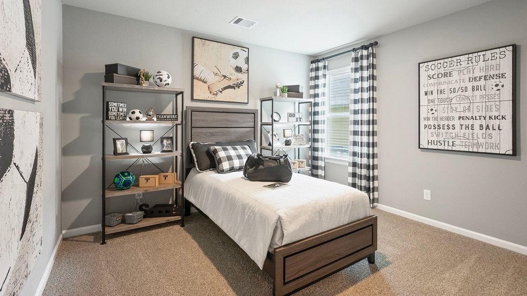 Furnished interior in a model home at Pleasant Hill in Bryan (Image 22).