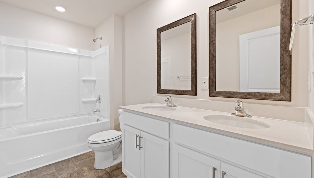 Furnished interior in a model home at Providence Walk in Hendersonville (Image 14).