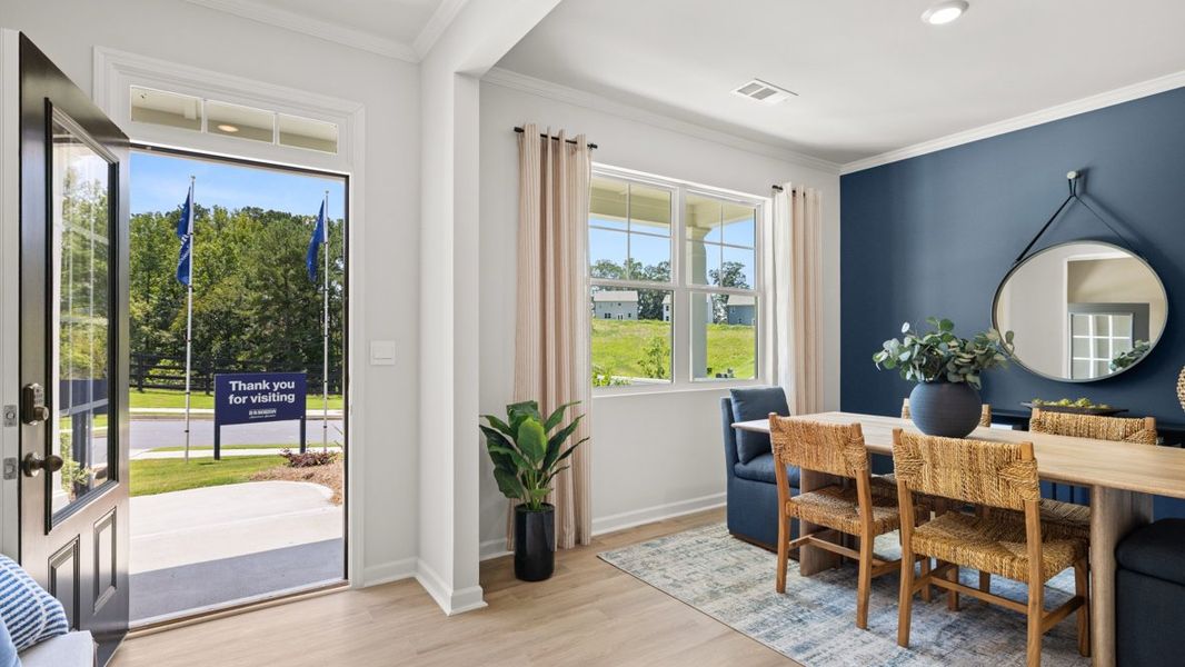Furnished interior in a model home at Lost Creek in Dallas (Image 13).