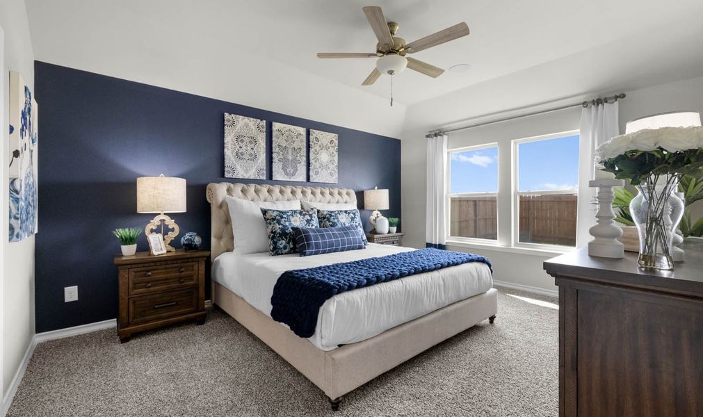 Furnished interior in a model home at Somerset at Sinton in Sinton (Image 28).