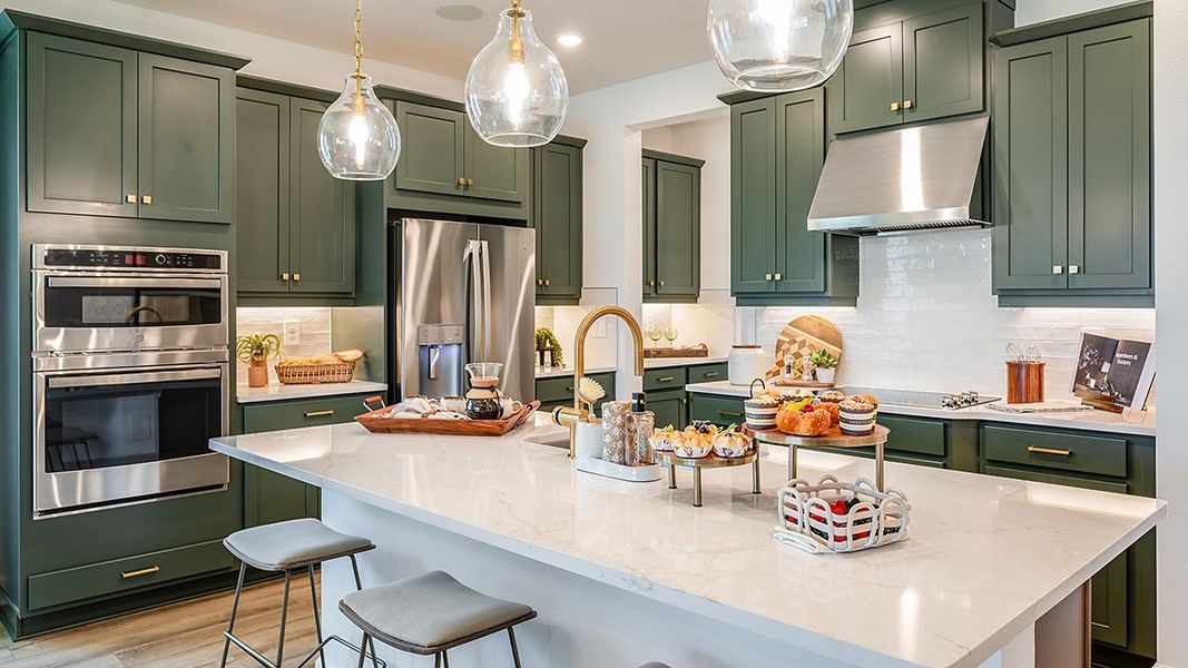 Furnished interior in a model home at Windward Preserve in Cocoa (Image 3).