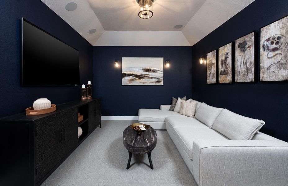 Furnished interior in a model home at Waldsanger in New Braunfels (Image 10).