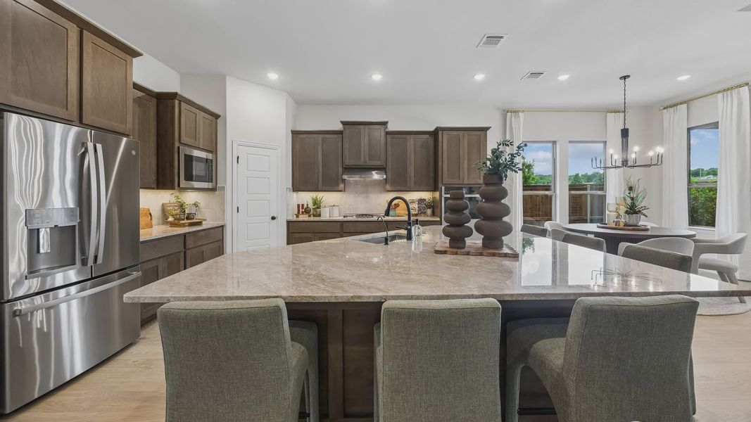 Furnished interior in a model home at Westpoint Park in Fort Worth (Image 10).