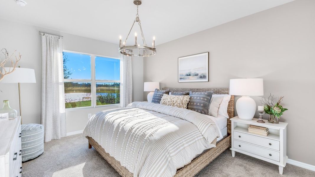 Furnished interior in a model home at Central Parc in North Port (Image 15).