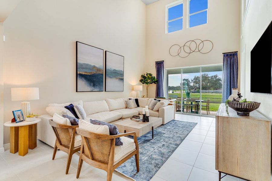 Furnished interior in a model home at Westview in Kissimmee (Image 5). Furnished interior in a model home at Westview in Kissimmee (Image 5).