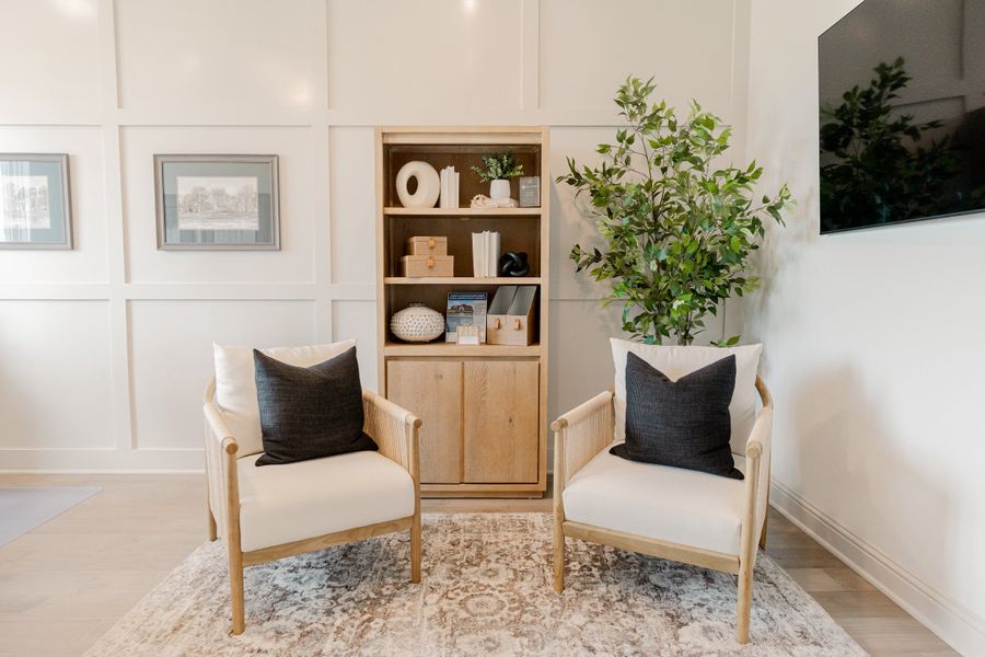 Furnished interior in a model home at Bull Hide Estates in Hewitt (Image 7). Furnished interior in a model home at Bull Hide Estates in Hewitt (Image 7).