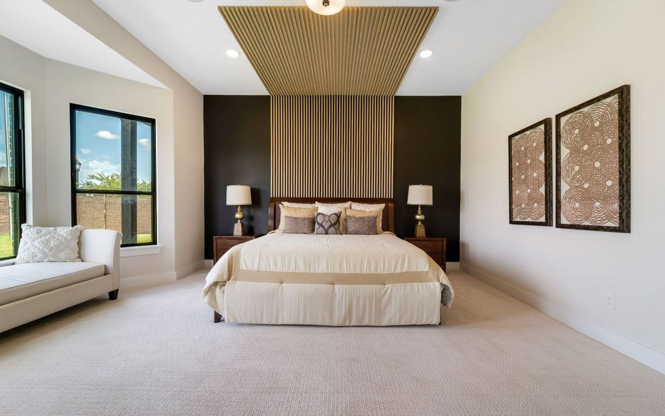 Furnished interior in a model home at Marvida in Cypress (Image 43).