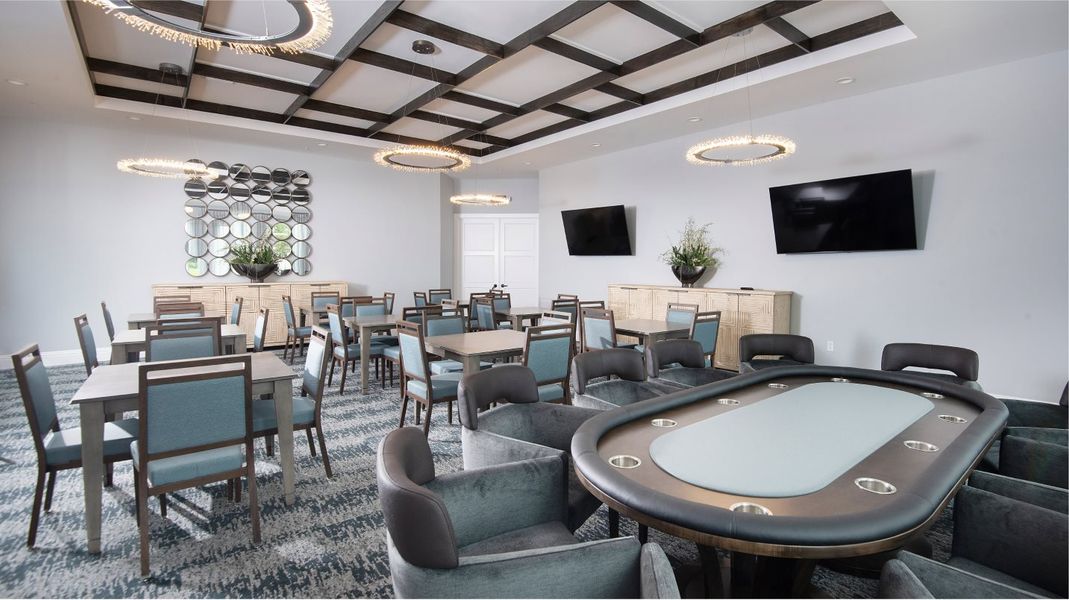 Clubhouse card room