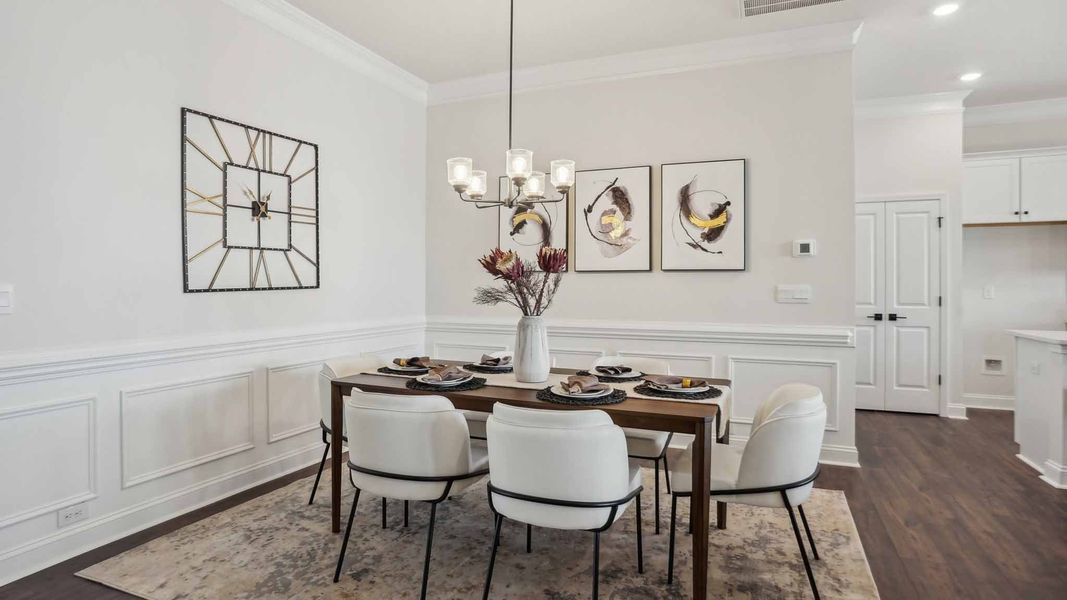 Furnished interior in a model home at Reserve at Tap Root Farms in Fletcher (Image 12).