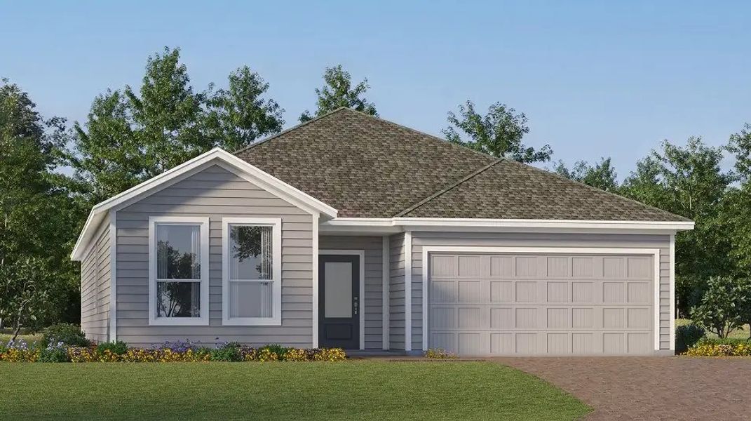 Front exterior of a home in the Sanctuary at Wellness Ridge: Classic community, located in Clermont, FL (Image 16).