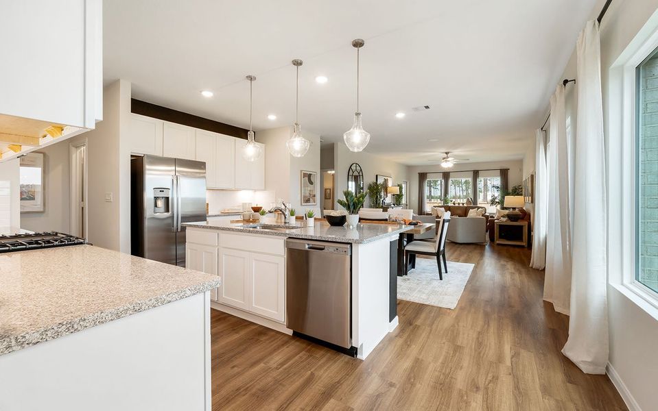 Furnished interior in a model home at The Canopies in Splendora (Image 5). Furnished interior in a model home at The Canopies in Splendora (Image 5).