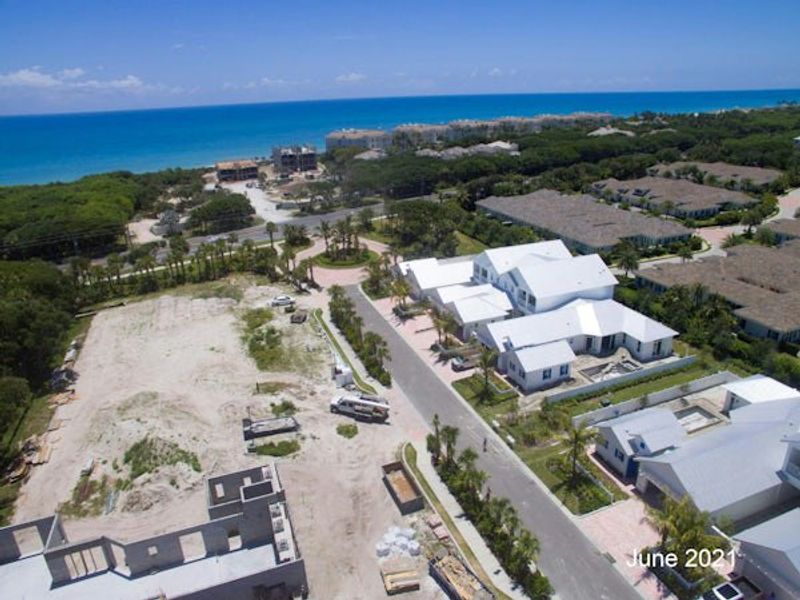 Aerial view of the The Strand community in Vero Beach, FL, showing layout and nearby surroundings (Image 39).