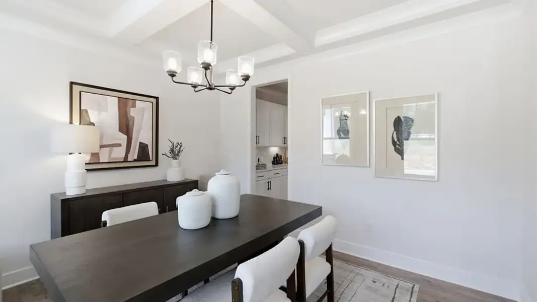Furnished interior in a model home at Spring Ridge Reserve in Anderson (Image 8).