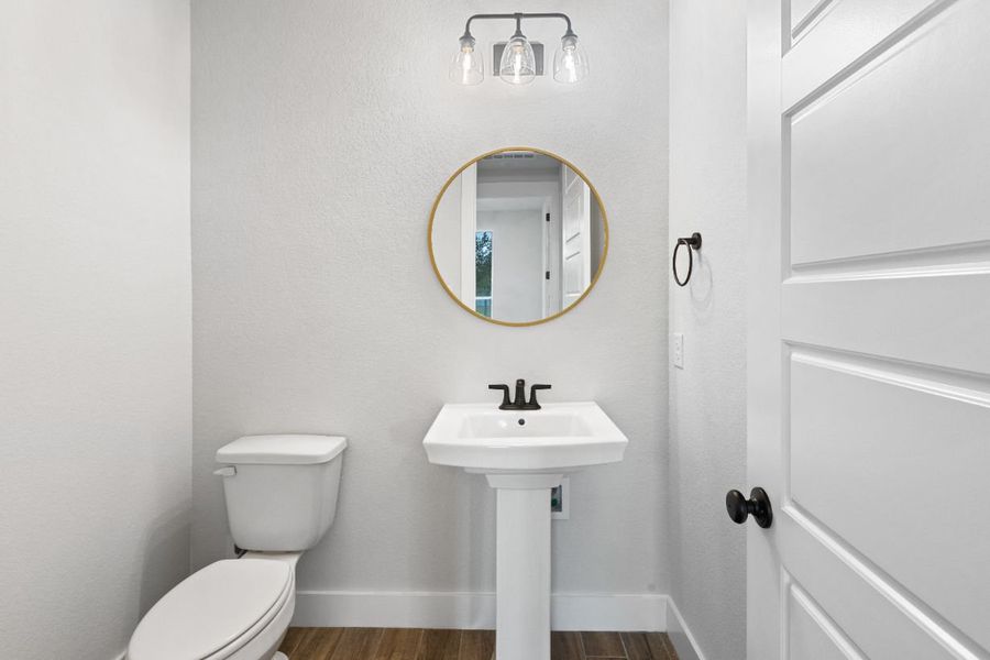 Furnished interior in a model home at Lola Creek Ranch in Boyd (Image 8).