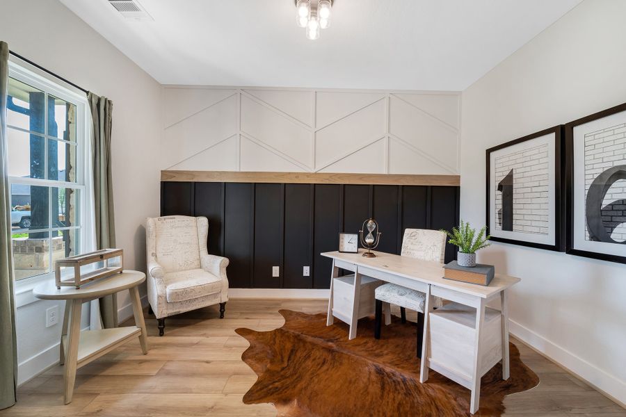 Furnished interior in a model home at Magnolia Springs in Montgomery (Image 6).