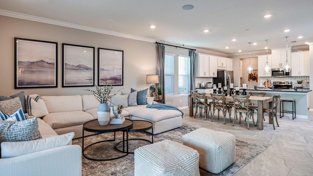 Furnished interior in a model home at Tiburon in Nokomis (Image 23).