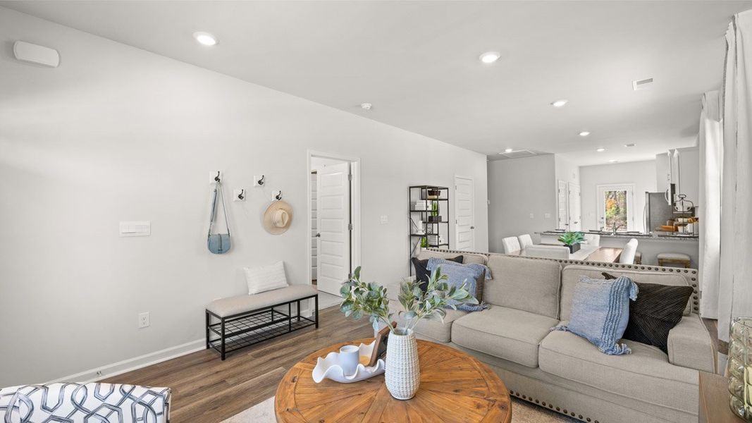 Furnished interior in a model home at Remington Chase in Perry (Image 3). Furnished interior in a model home at Remington Chase in Perry (Image 3).