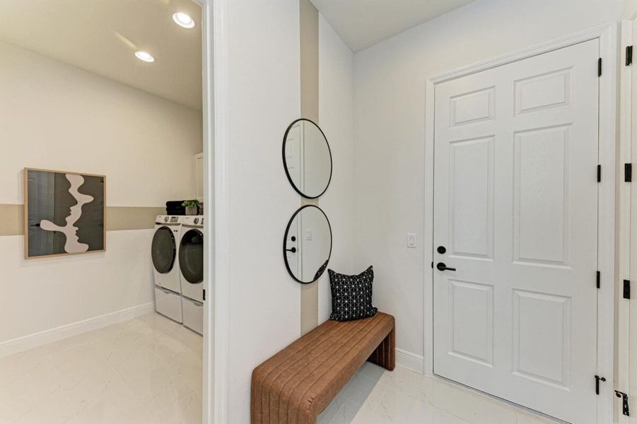 Furnished interior in a model home at Inspiration at Watercolor Place in Bradenton (Image 230).