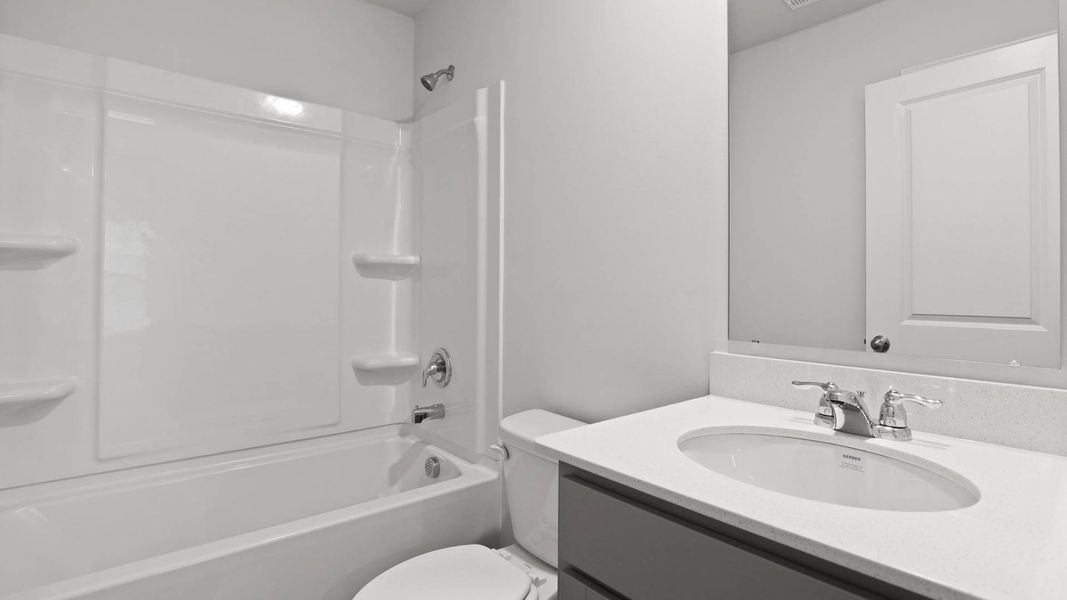 Furnished interior in a model home at Rivers Reach in Yemassee (Image 12).