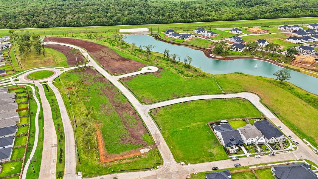 Aerial view of the Sienna community in Missouri City, TX, showing layout and nearby surroundings (Image 11).