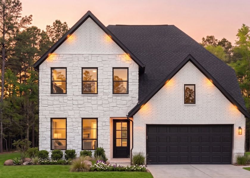 Front exterior of a home in the Dauer Ranch community, located in New Braunfels, TX (Image 13). Front exterior of a home in the Dauer Ranch community, located in New Braunfels, TX (Image 13).
