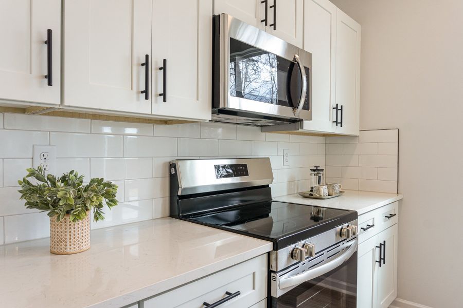 Furnished interior in a model home at Cedars at Camp Greene in Charlotte (Image 5).