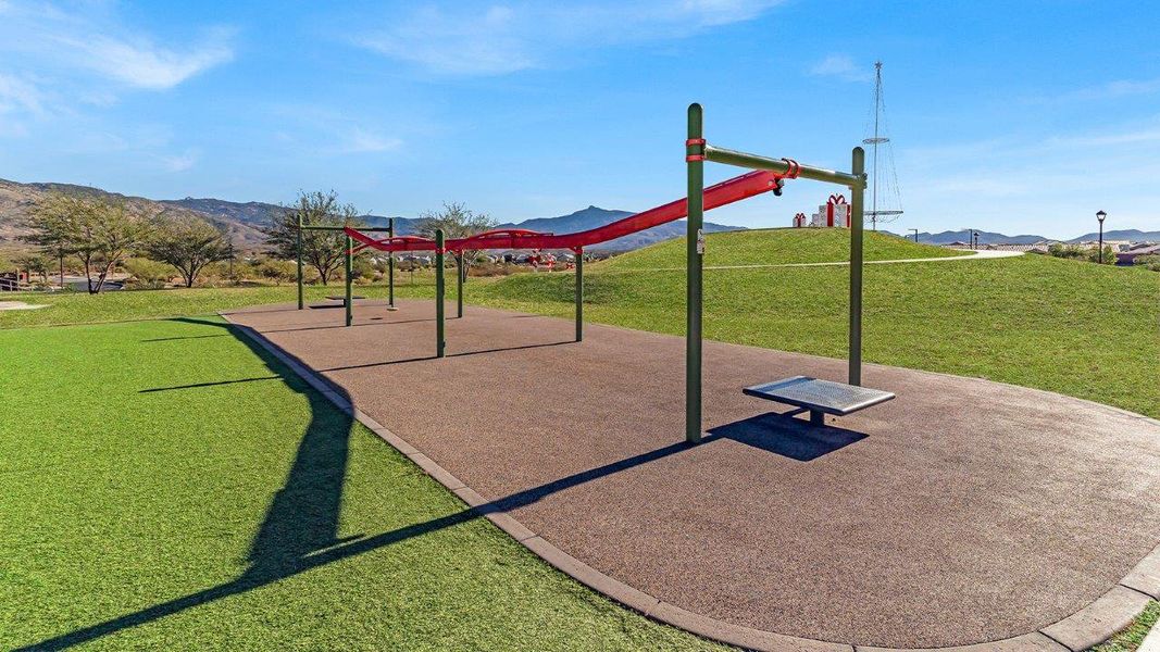 Front exterior of a home in the The Oasis at Rocking K community, located in Vail, AZ (Image 17).