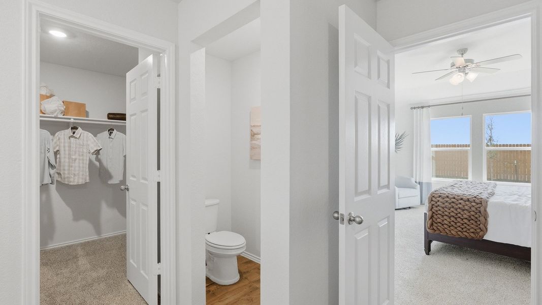 Furnished interior in a model home at Eagles Landing in Waco (Image 17).