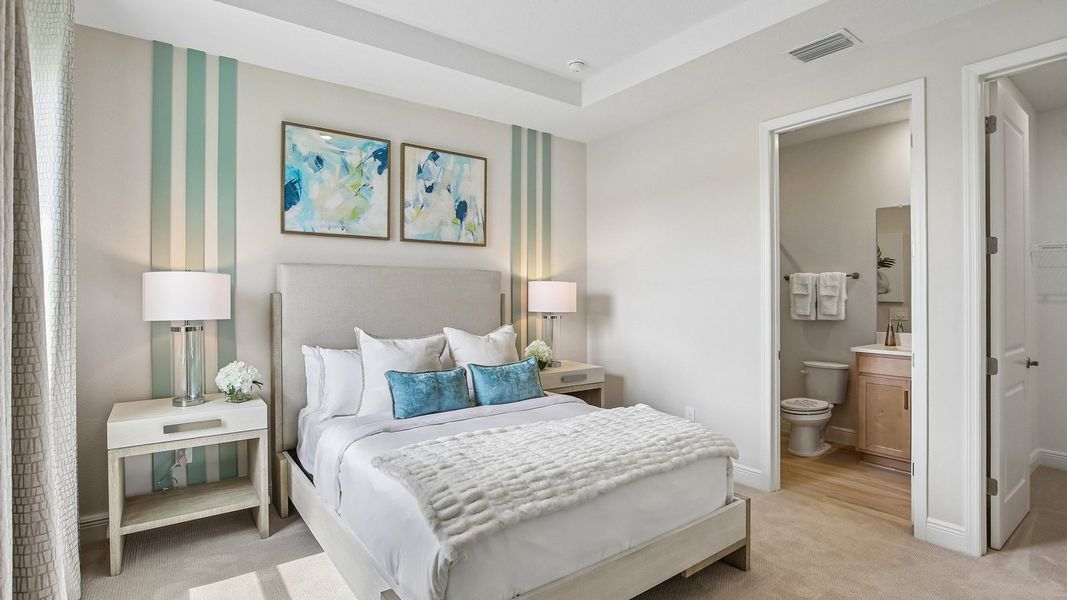 Furnished interior in a model home at Hammock at Two Rivers in Zephyrhills (Image 84).