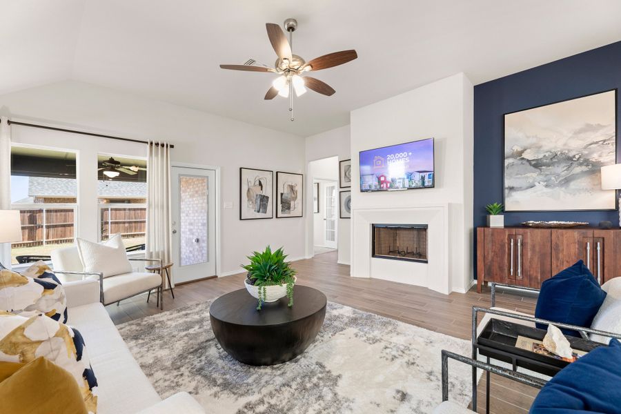 Furnished interior in a model home at Summer Crest in Fort Worth (Image 26).