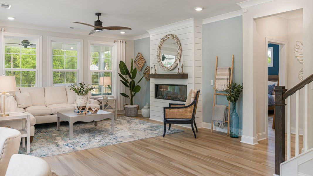 Furnished interior in a model home at Bayview Acres in Mount Pleasant (Image 3).