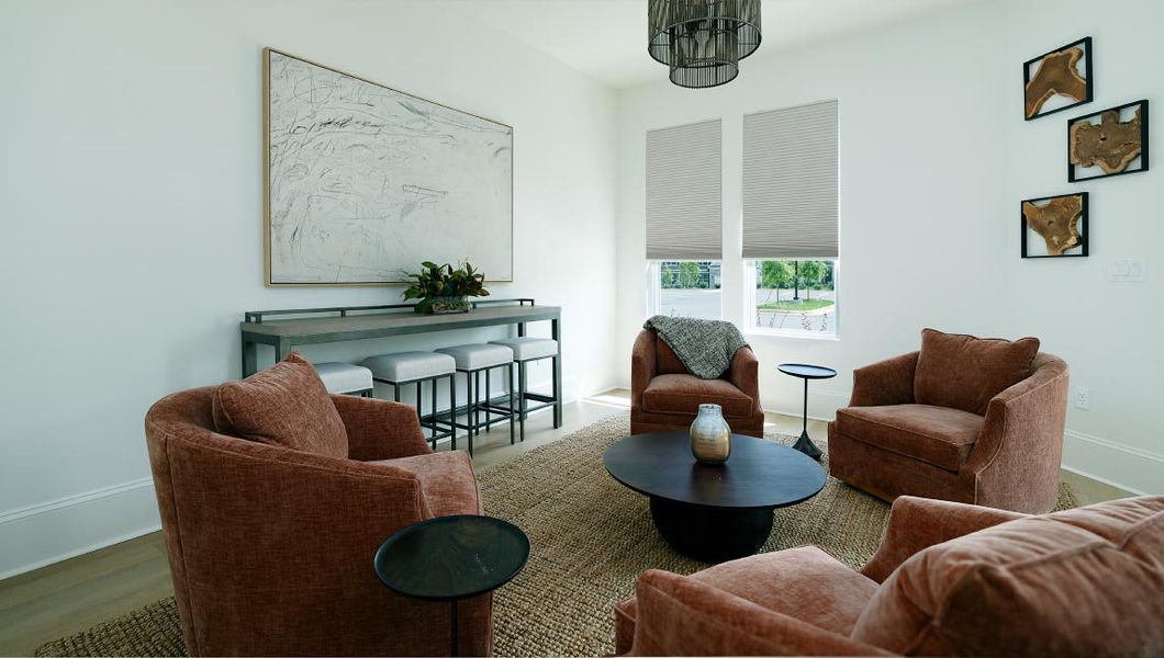 Furnished interior in a model home at Laurelbrook in Sherrills Ford (Image 43).