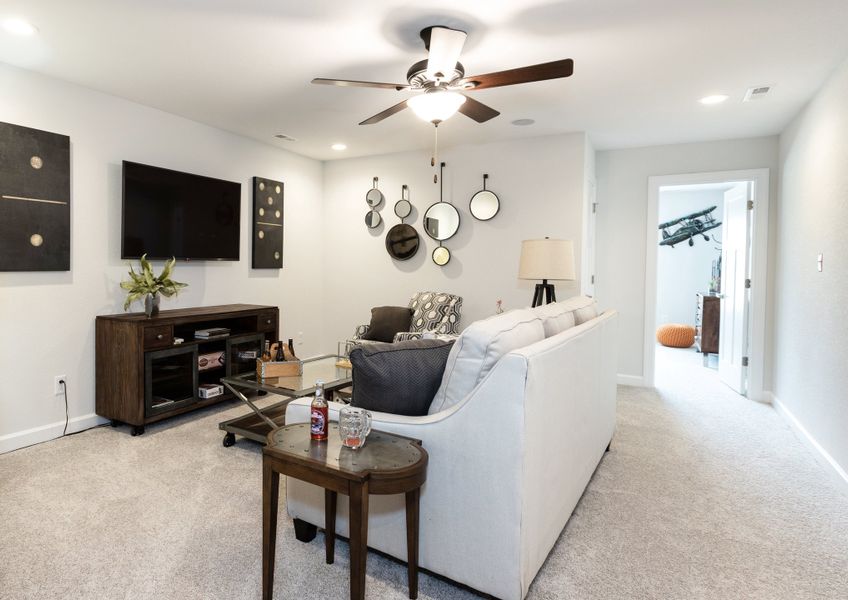 Furnished interior in a model home at The Gables in Moyock (Image 42).