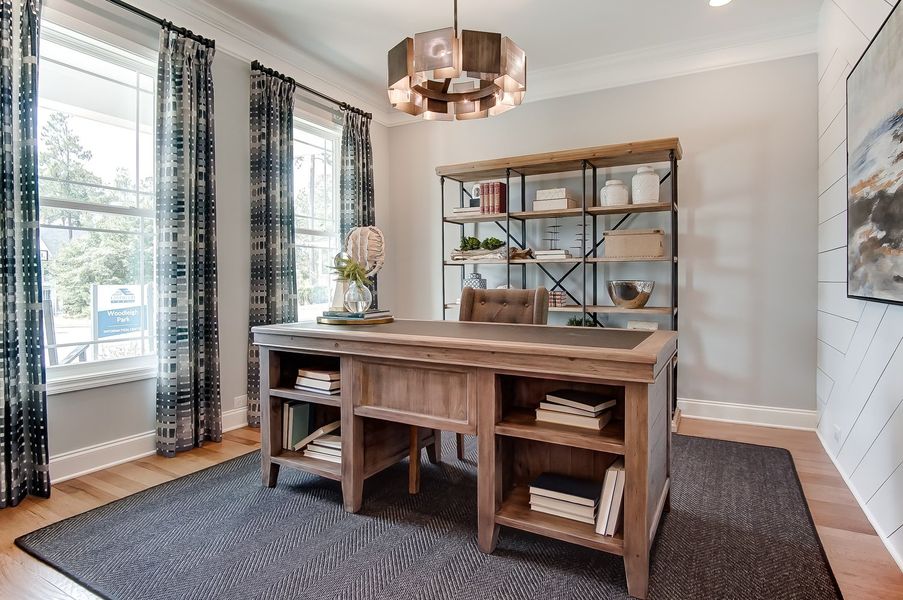 Furnished interior in a model home at Woodleigh Park at Lake Carolina in Columbia (Image 5).