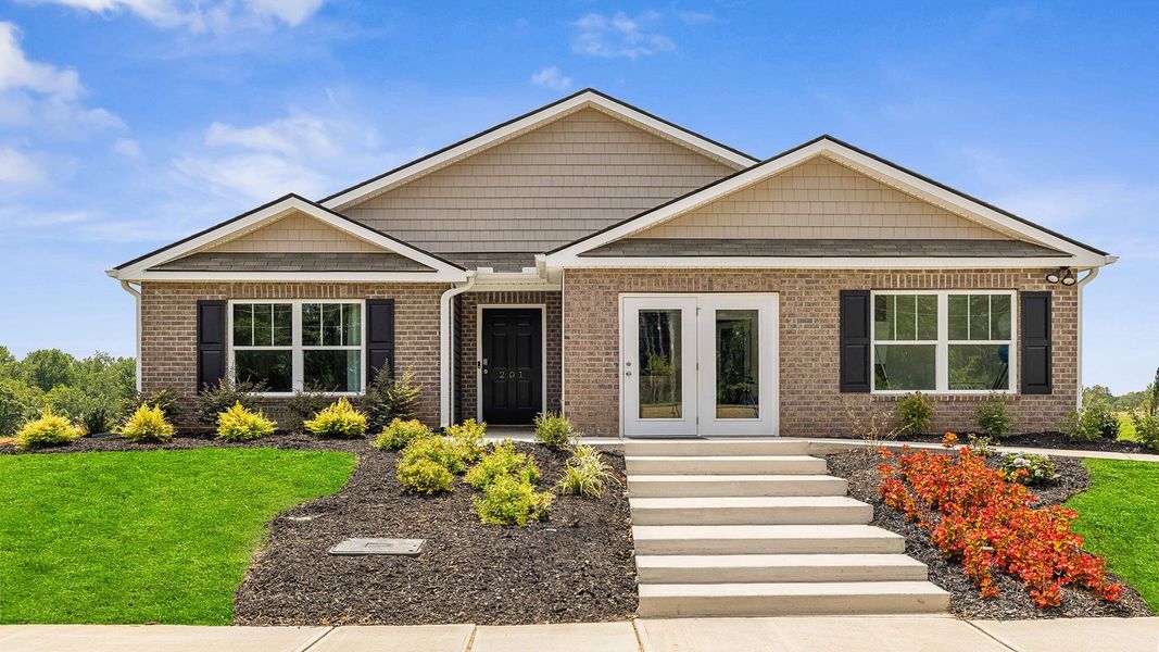 Front exterior of a home in the Cedar Gap community, located in Fountain Inn, SC (Image 1). Front exterior of a home in the Cedar Gap community, located in Fountain Inn, SC (Image 1).