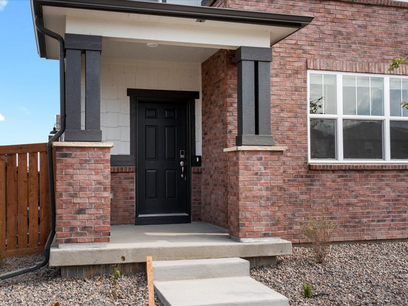 The Telluride floorplan exterior image taken at a Meritage Homes community in Northern Colorado.