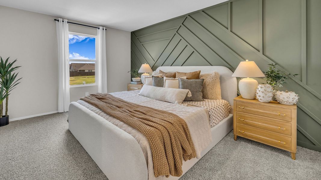 Furnished interior in a model home at Sunset Oaks in Maxwell (Image 31).