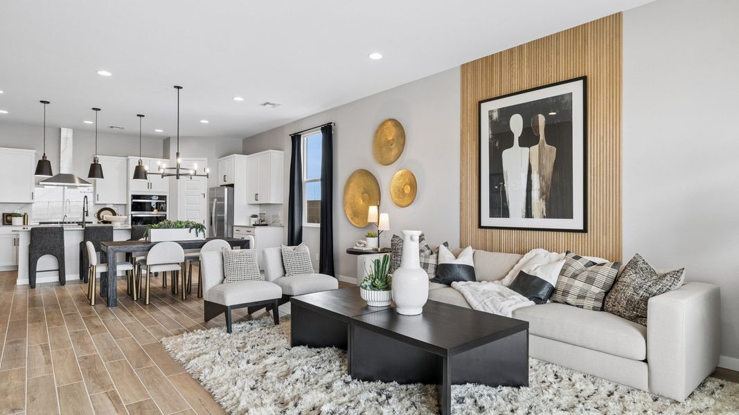Furnished interior in a model home at Upper Canyon in Phoenix (Image 43).