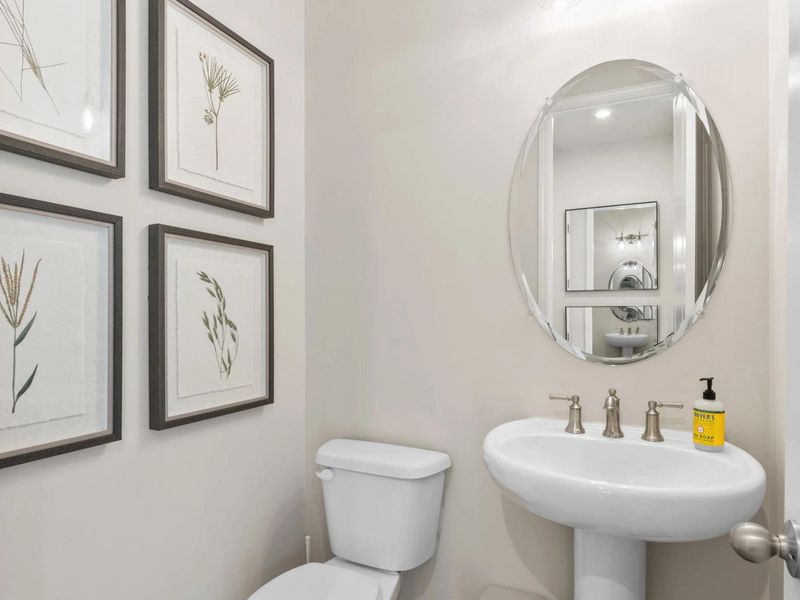 Furnished interior in a model home at Melody Lakeside Estates in Buford (Image 16).