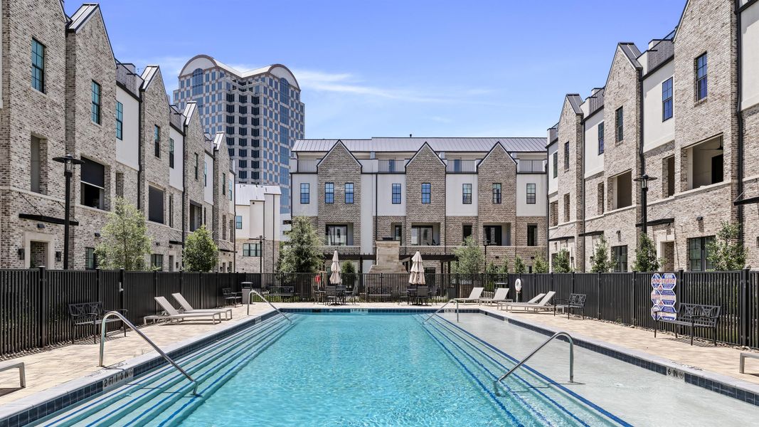 Condo located in Las Colinas Station, Irving, highlighting architectural design (Image 7).