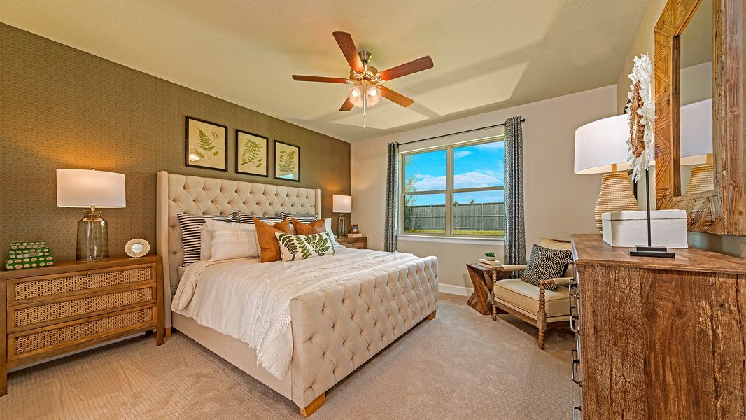 Furnished interior in a model home at Goodland in Midlothian (Image 7).