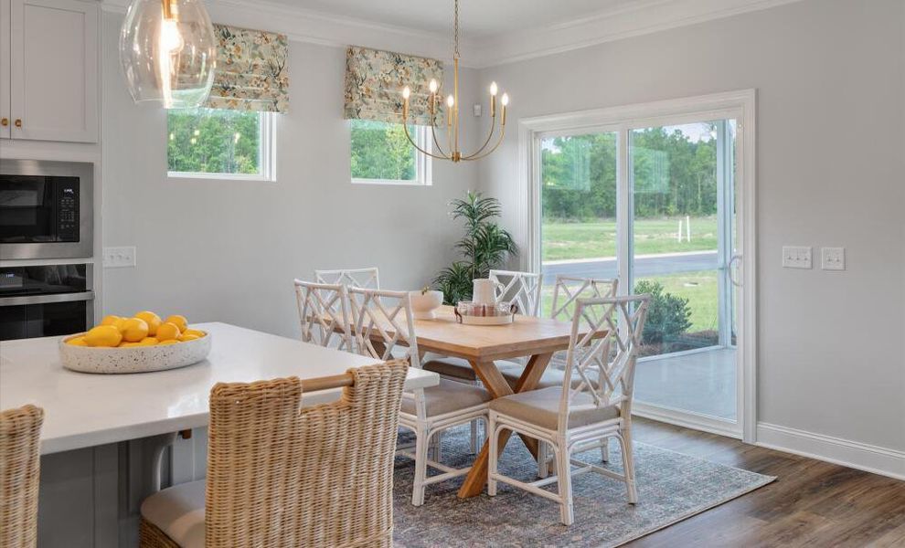 Furnished interior in a model home at Parker's Preserve in Ridgeville (Image 28).
