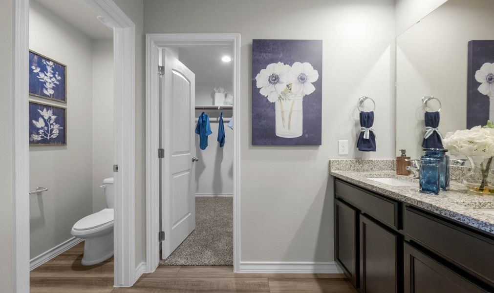 Furnished interior in a model home at Somerset at Sinton in Sinton (Image 32).