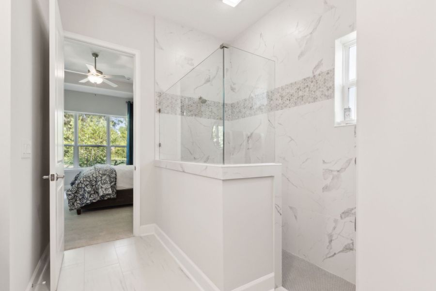 Furnished interior in a model home at Katie Cove in Jacksonville (Image 20).